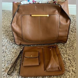 Leather tote